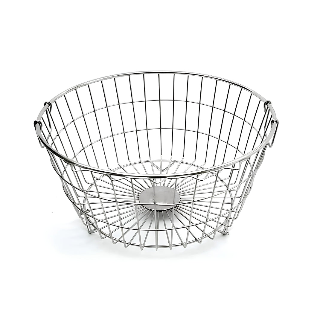 Coconut C24-SS-Y14 Aqua Round SS Dish Drainer Tokra Medium_Front View
