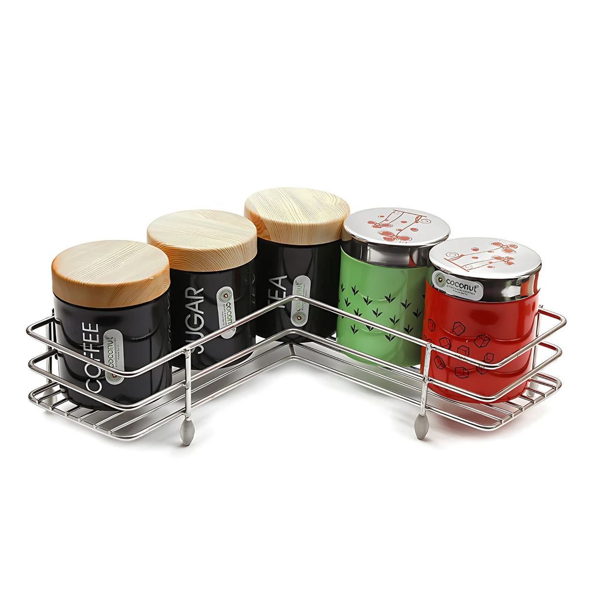 Coconut C24-SS-Y18 L Corner SS Storage Stand 3 Step Small_4