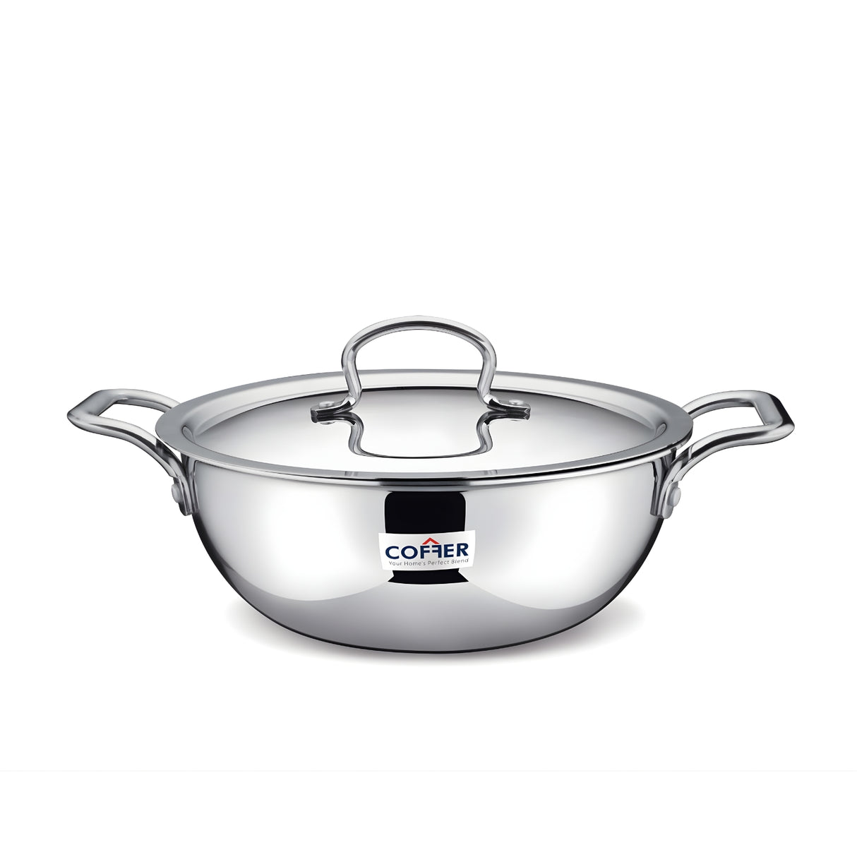 Coffer Triply SS Omega Extra Deep Kadai With Lid 24 cm \ 3.2 L_1