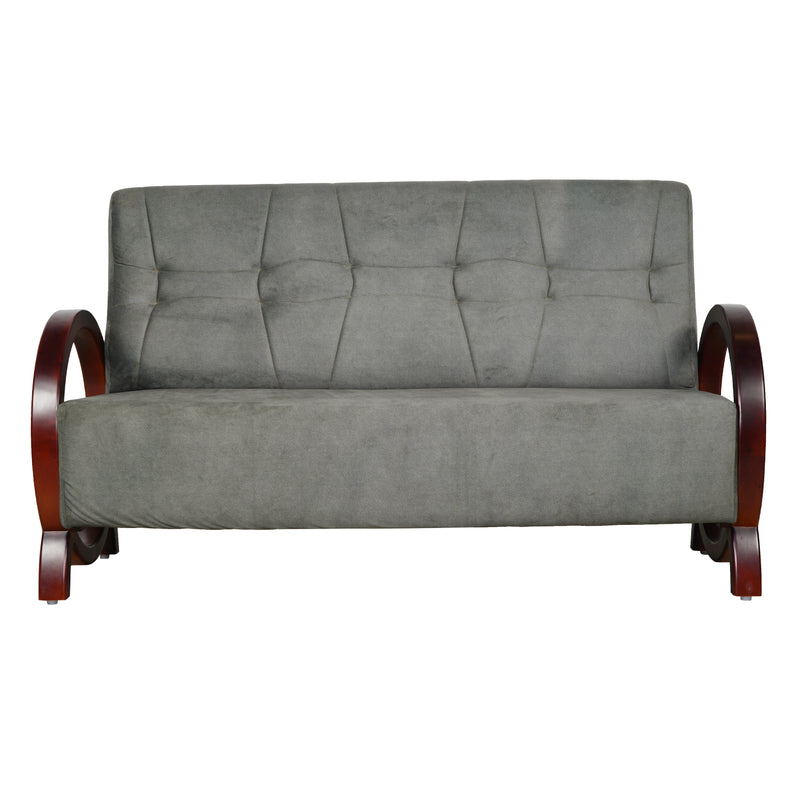 Dakota Wooden Sofa 3 Seater - Light Walnut Finish