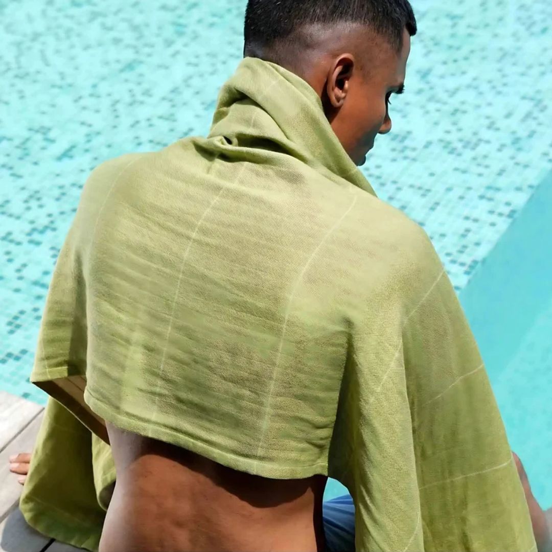 Doctor Towels Aloe Vera Double Cloth Bath Towel 75X150cm-AloeGreen_Features