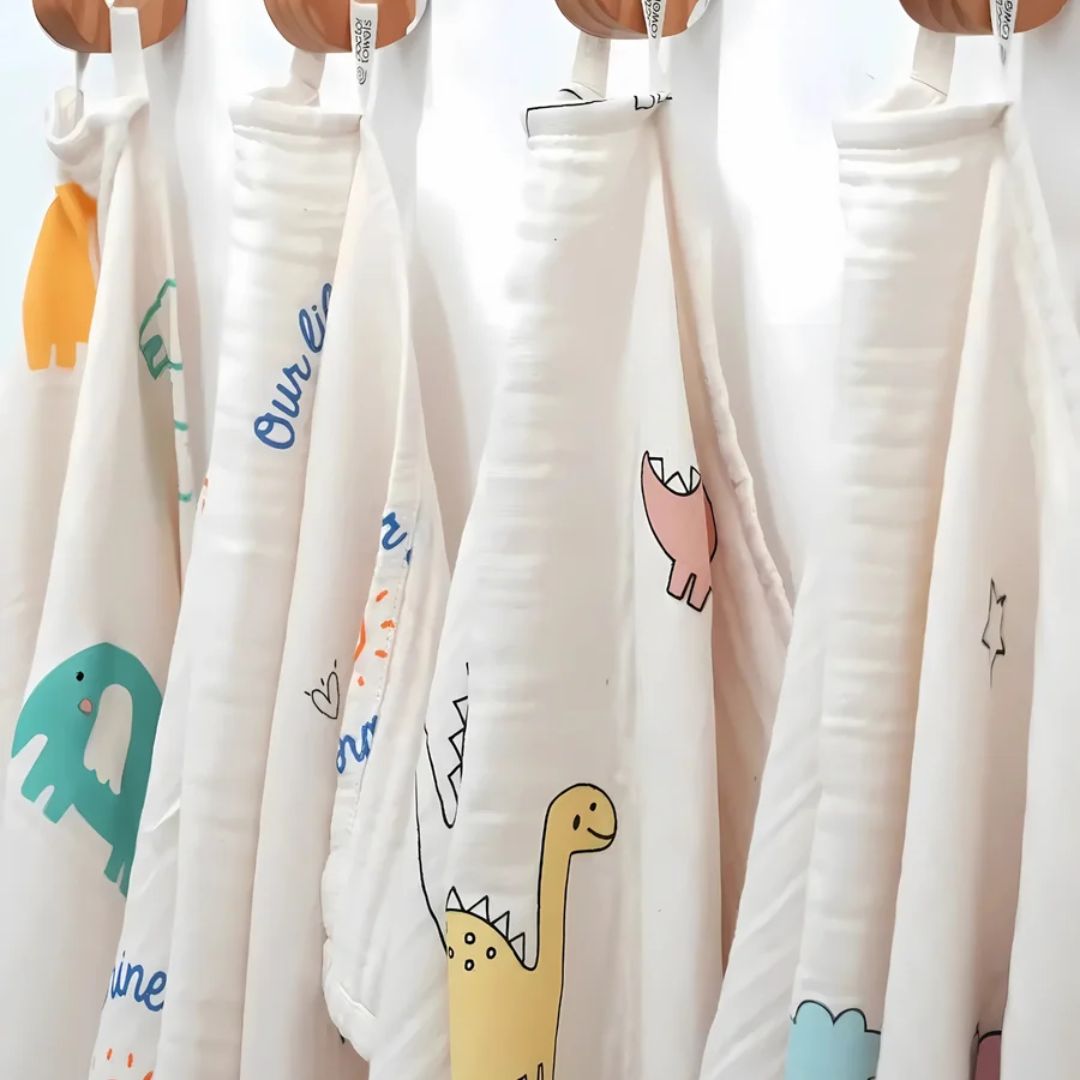 Doctor Towels Bamboo Baby Towel 75X75cm-DinoDreams_Features3
