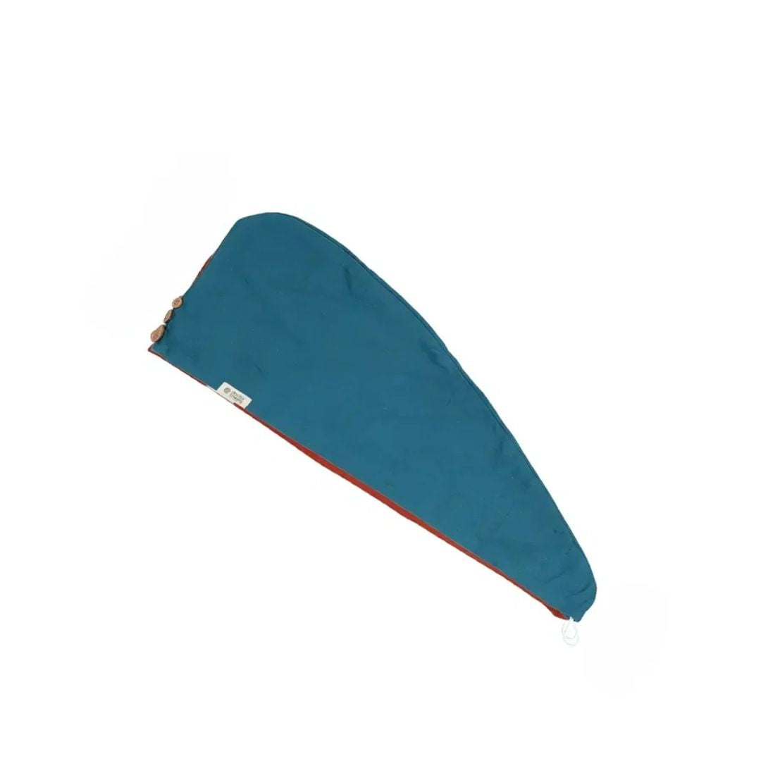 Doctor Towels Banana Double Cloth Hair Towel-DutchTeal_Features