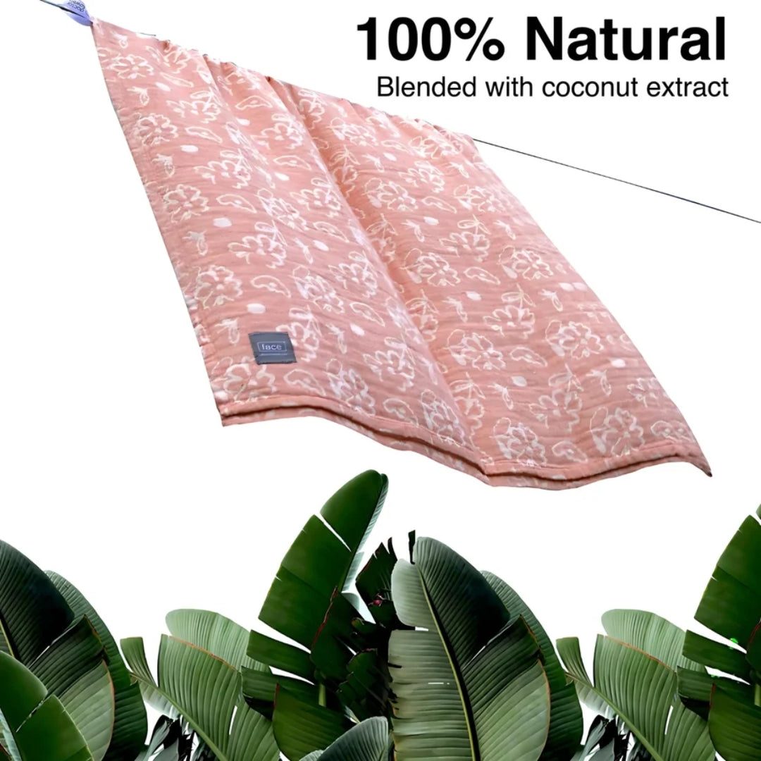 Doctor Towels Banana Jacquard Floral Bath Towel 75X150cm-Coral_Features