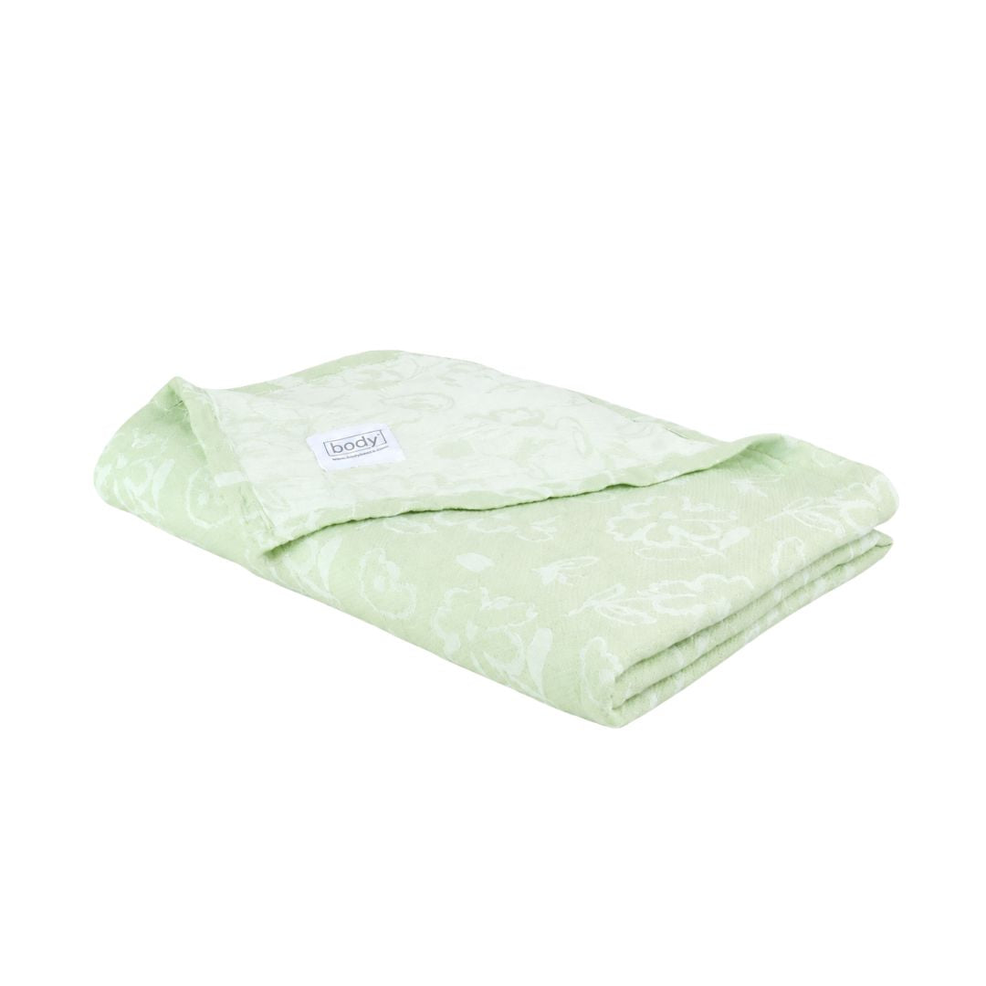 Doctor Towels Banana Jacquard Floral Bath Towel 75X150cm-PastelGreen_Front