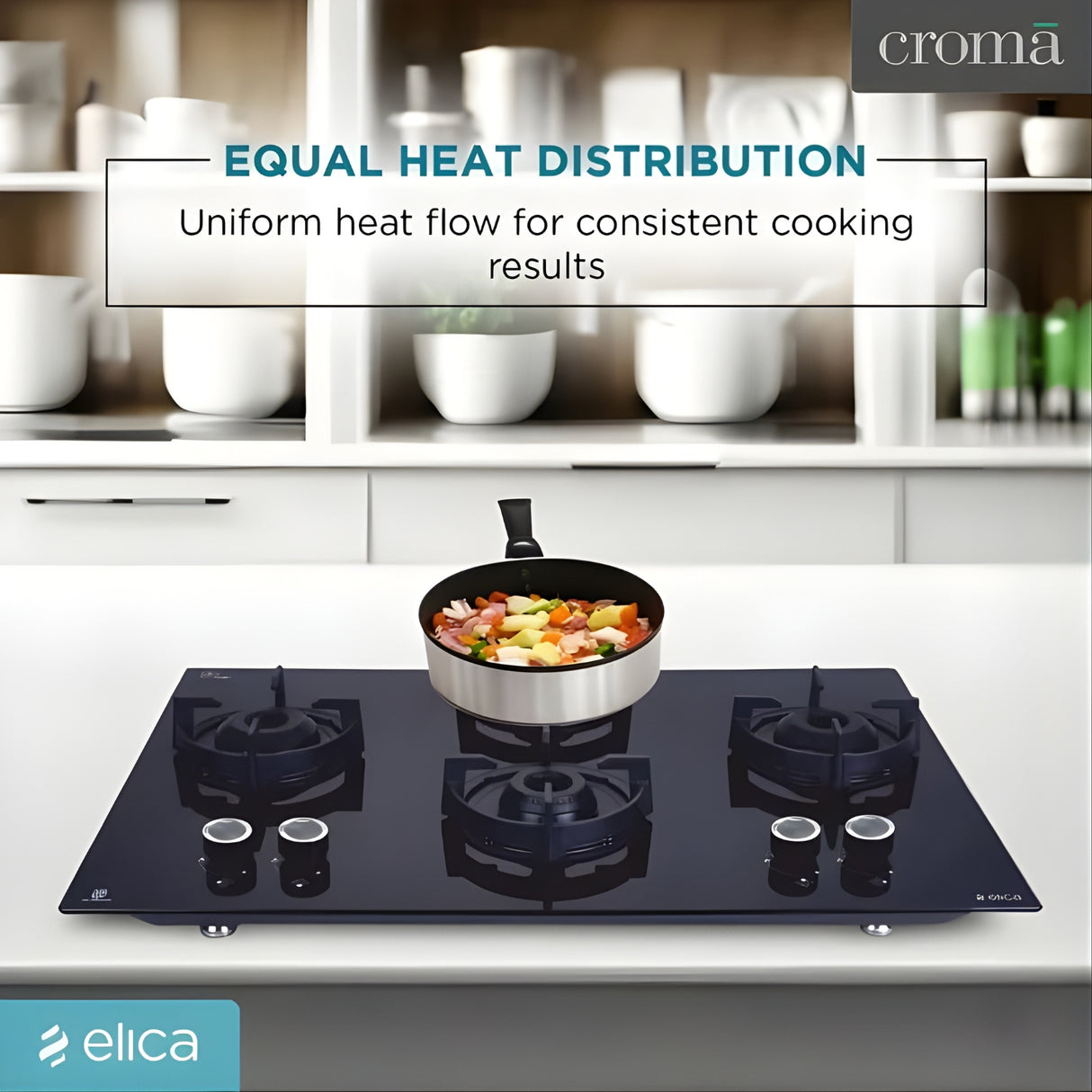 ELICA FLEXI 491 Lotus IND HD Brass 4 Burner Built-in Hob – Black_12