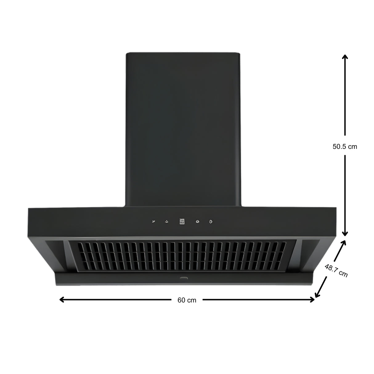 Elica BLDC T Hood HAC 60 LTW MS NERO 60 cm Filterless Auto-Clean Kitchen Chimney – Black_3