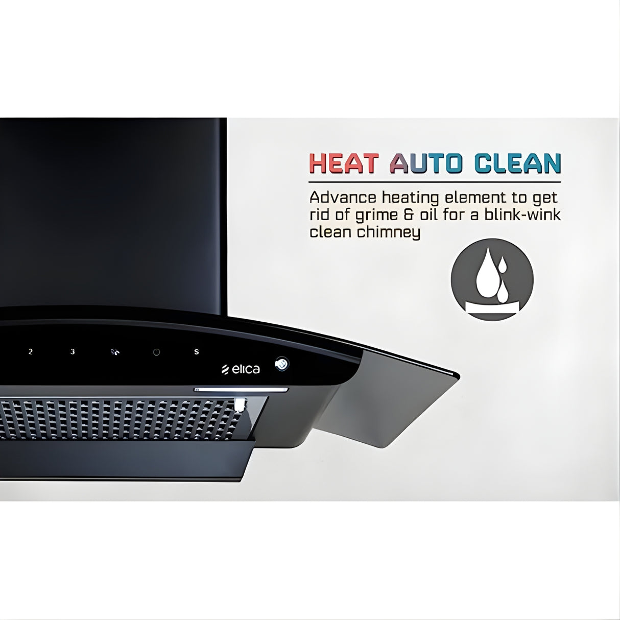Elica FL 900 SLIM HAC MS NERO Filterless Auto Clean Chimney – Black_6