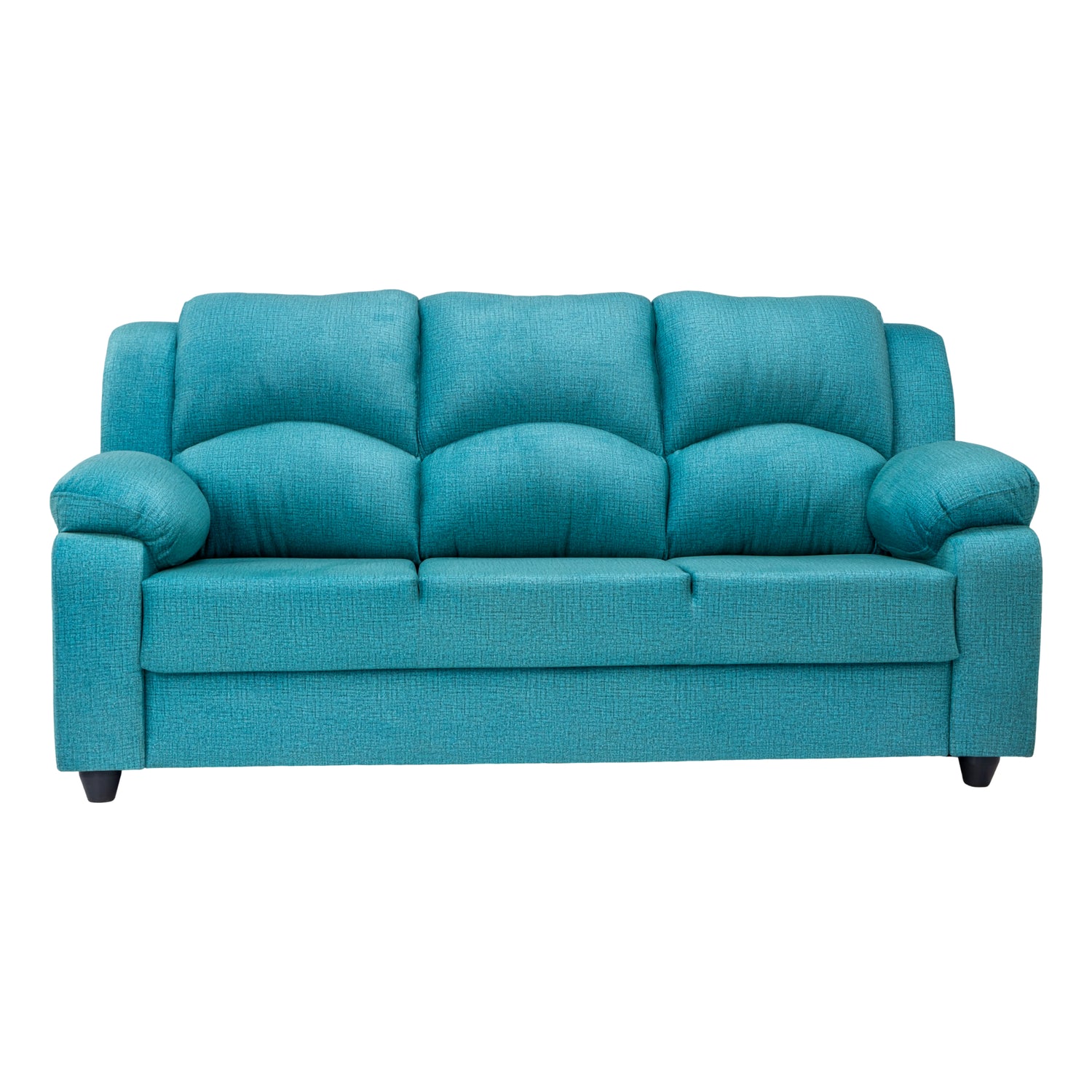 Emden Pro Cozy Fabric Sofa 3 Seater - Blue
