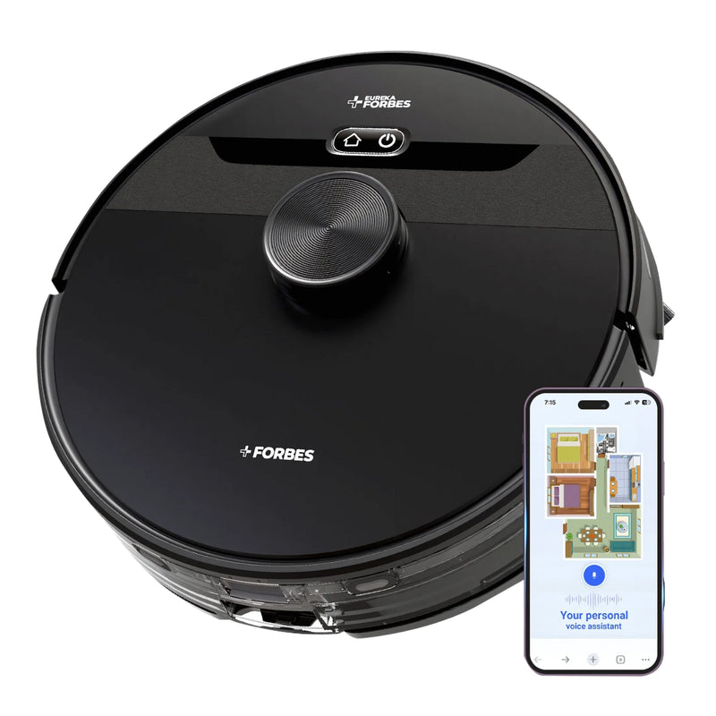 Eureka Forbes 330 ml and 500 Pa Smart Clean with Home Mapping Pro Vacuum Cleaner - Black