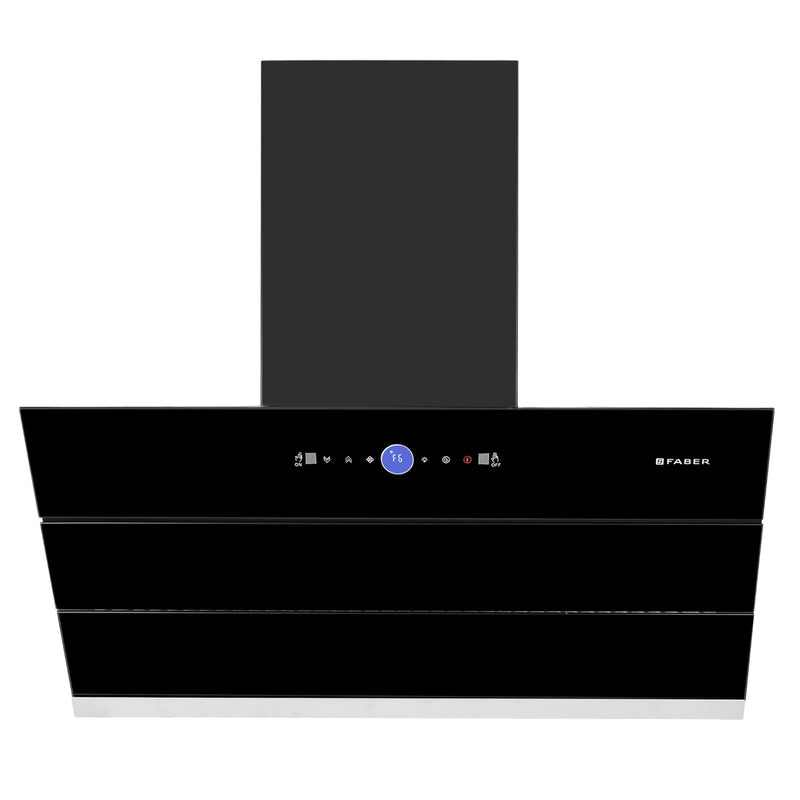 Faber Comet 90 cm Filter less BLDC Motor Auto-Clean Wall Mounted Chimney - Black