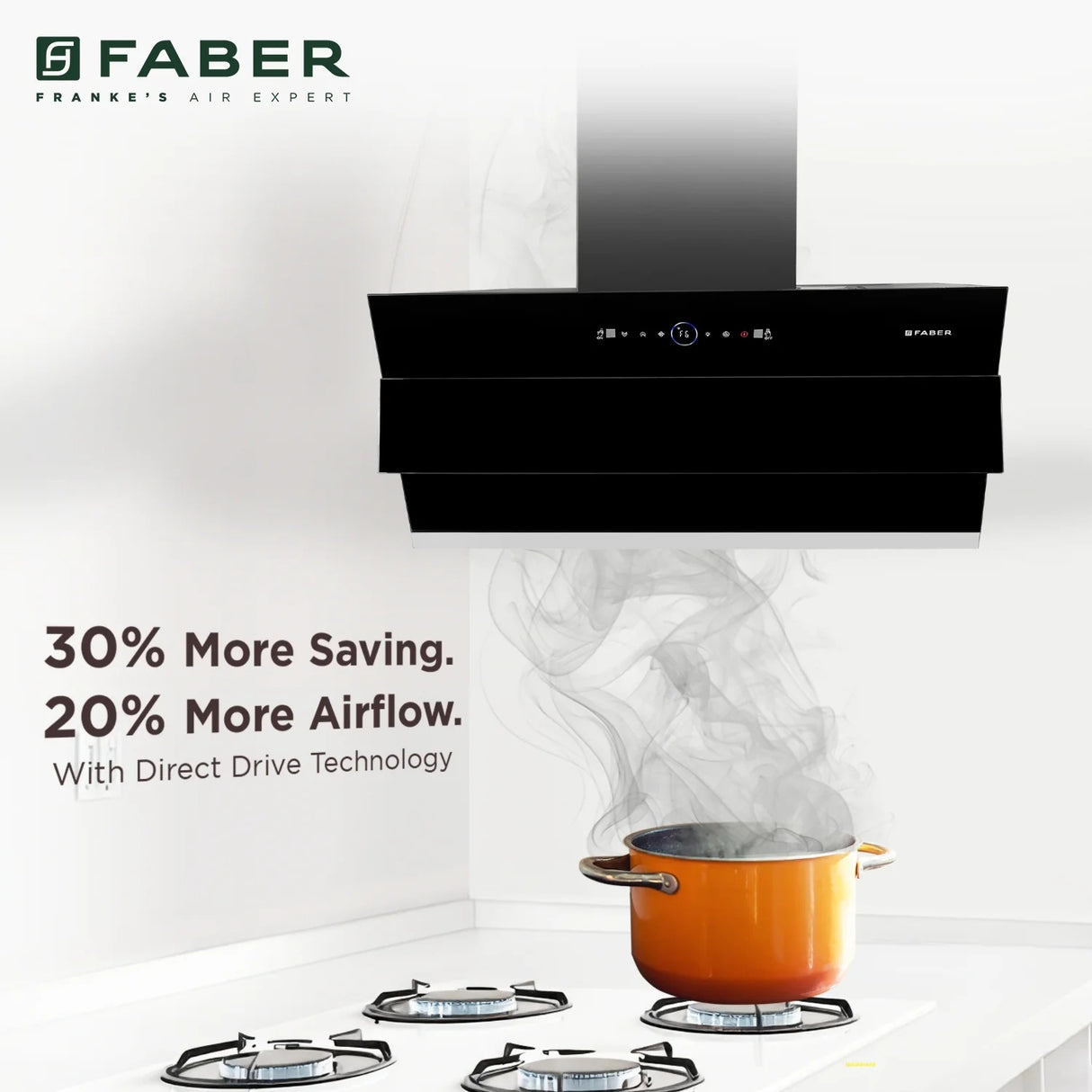 Faber Comet 90 cm Filterless BLDC Motor Auto-Clean Wall Mounted Chimney - Black_10