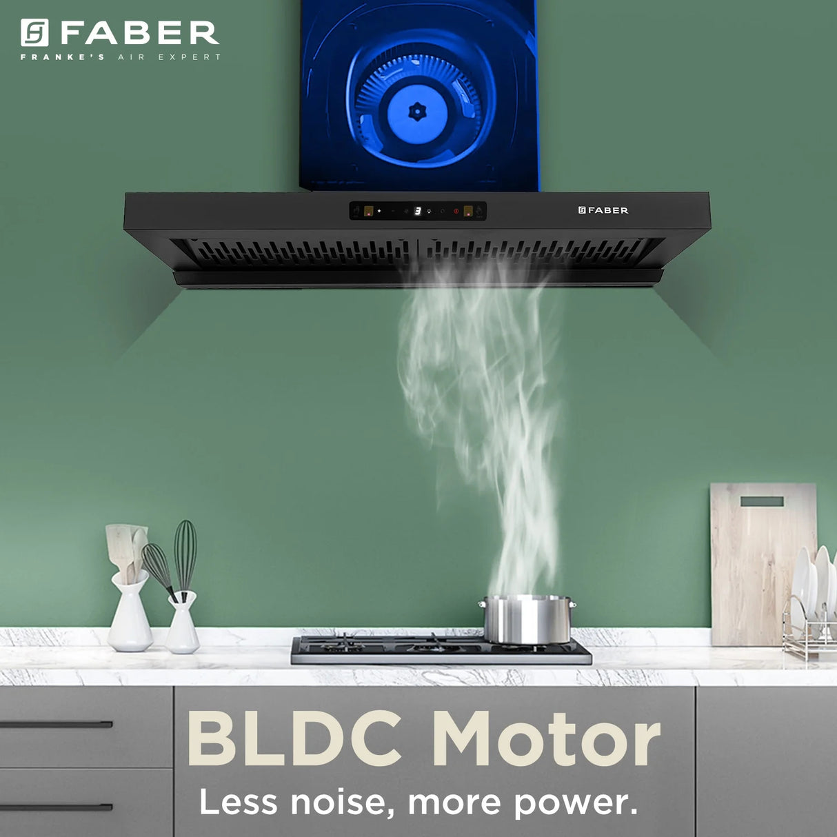 Faber Hood Charm BLDC HC SC FL BK IN 90 cm Filterless Auto-Clean Kitchen Chimney – Black_2