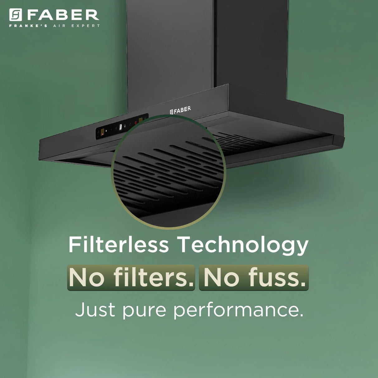 Faber Hood Charm BLDC HC SC FL BK IN 90 cm Filterless Auto-Clean Kitchen Chimney – Black_3