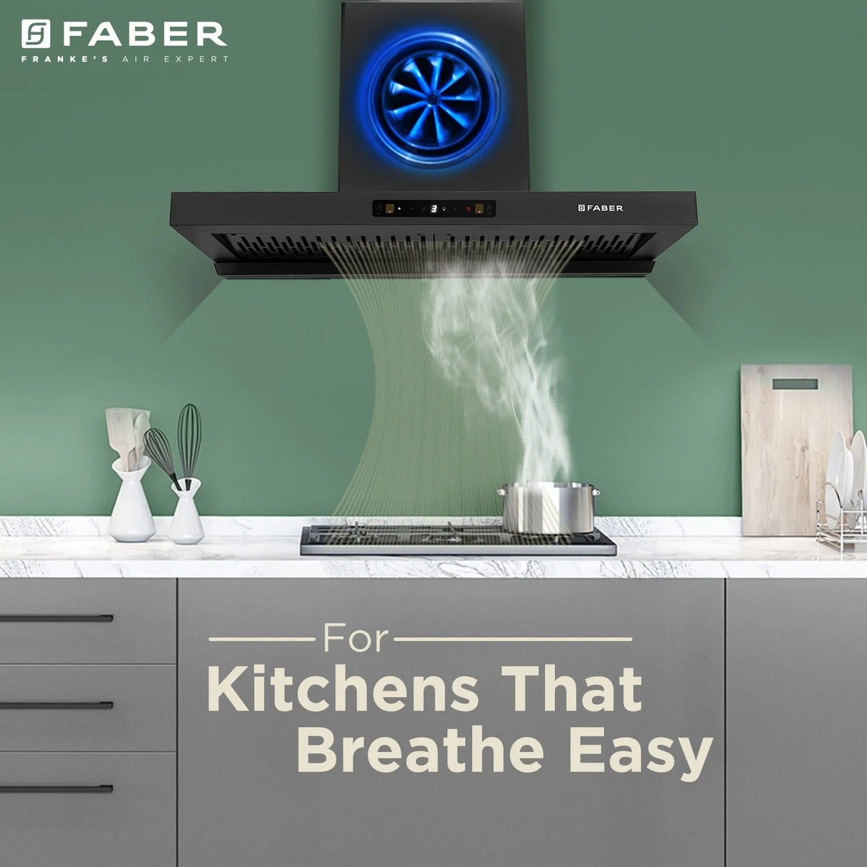 Faber Hood Charm BLDC HC SC FL BK IN 90 cm Filterless Auto-Clean Kitchen Chimney – Black_4