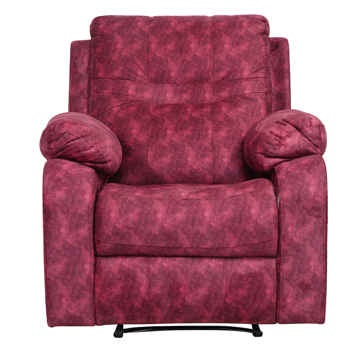Ferrara Fabric Recliner 1 Seater - Maroon