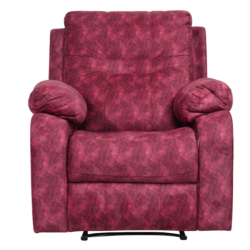 Ferrara Fabric Recliner 1 Seater - Maroon