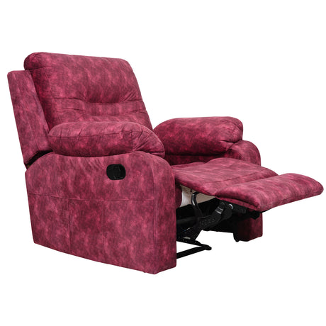 Ferrara Fabric Recliner 1 Seater - Maroon