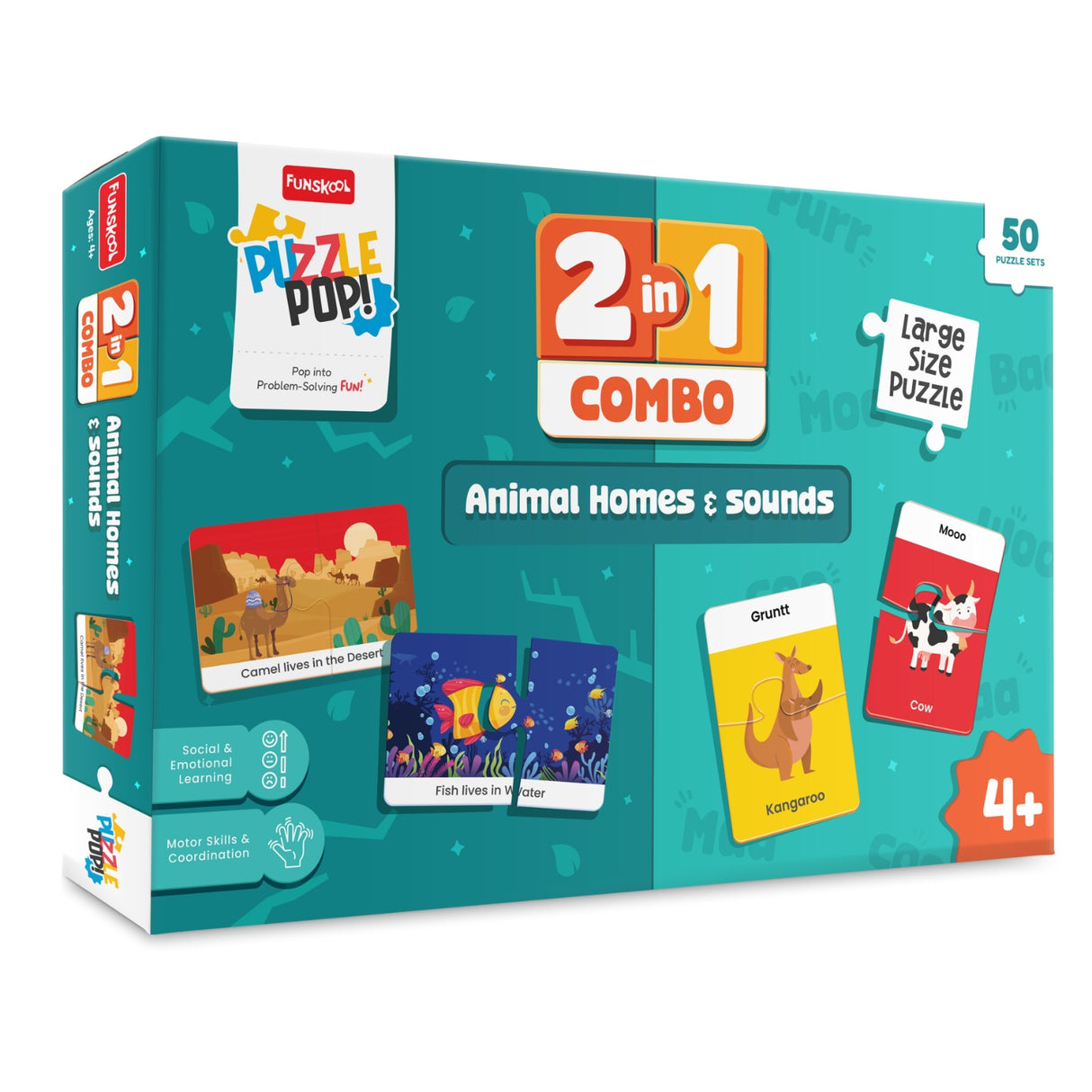 Funskool 2 In 1 Combo Animal Homes and Sounds_2