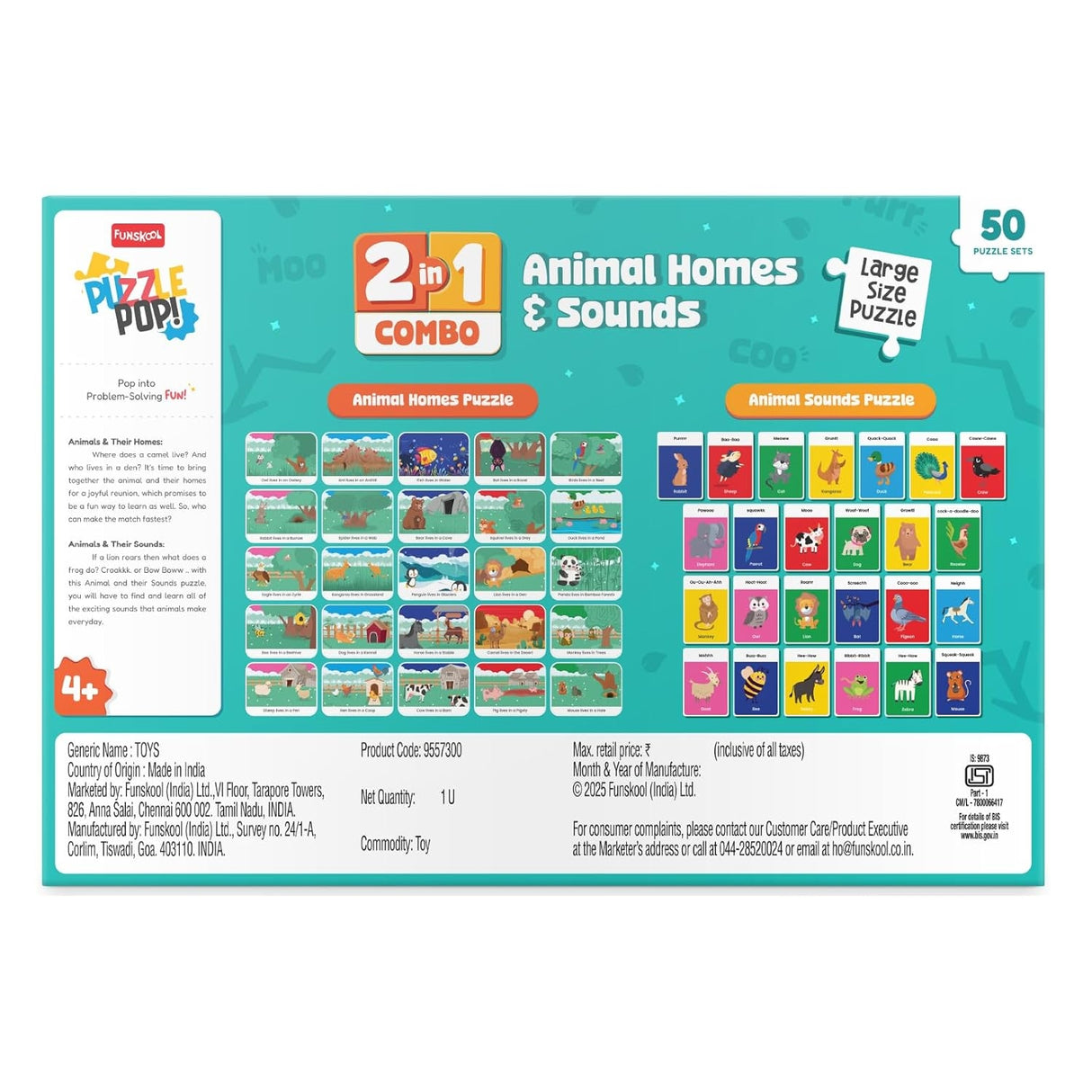 Funskool 2 In 1 Combo Animal Homes and Sounds_3