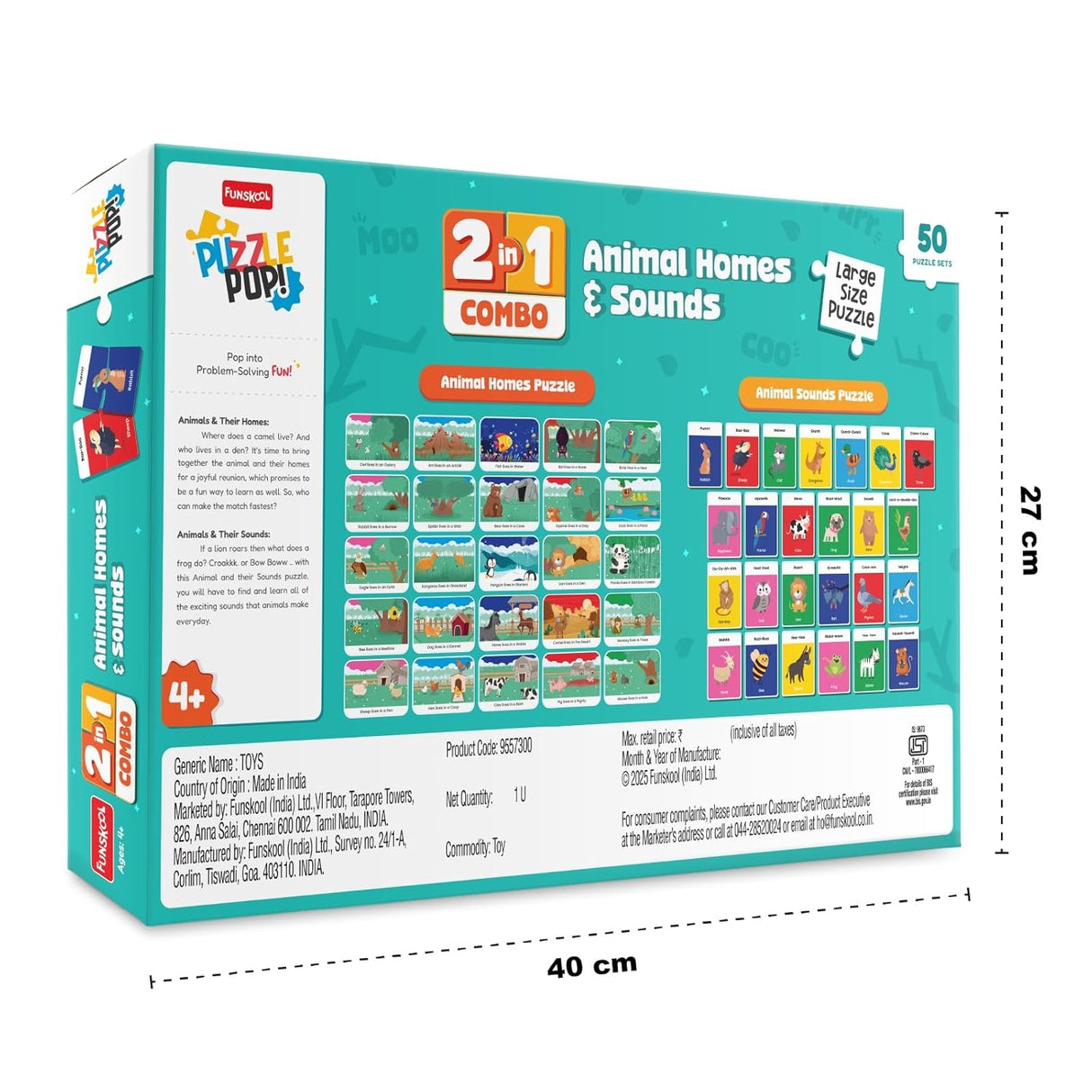 Funskool 2 In 1 Combo Animal Homes and Sounds_4