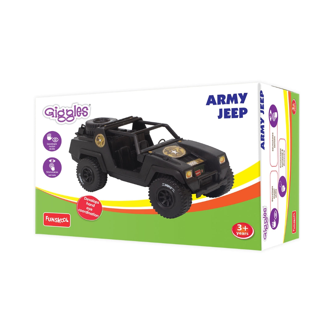 Funskool Giggles Army Jeep - Green_4