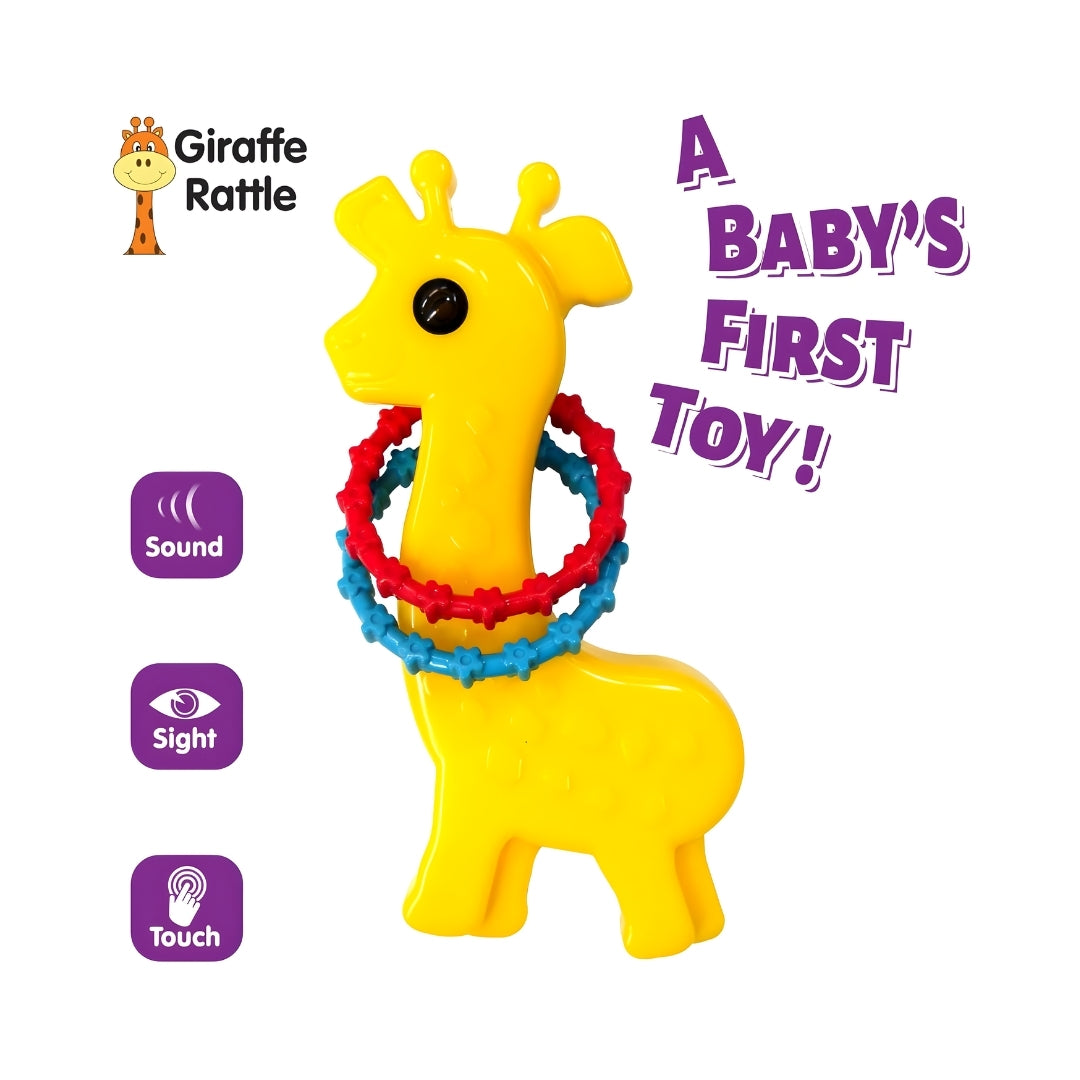 Funskool Giggles Baby Giraffe Rattle - Yellow_5
