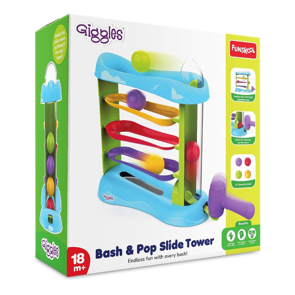 Funskool Giggles Bash and Pop Slide Tower_2