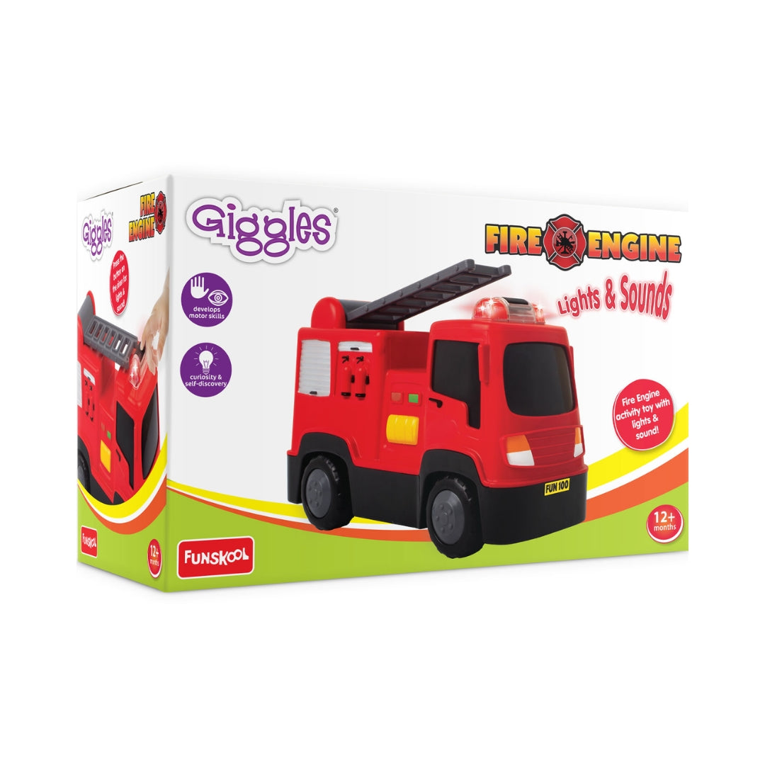 Funskool Giggles Fire Engine - Red and Black_2