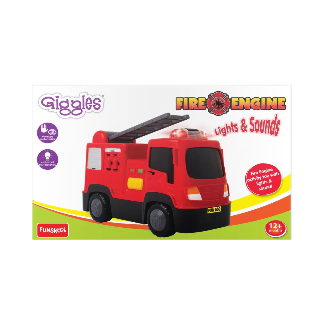 Funskool Giggles Fire Engine - Red and Black_3