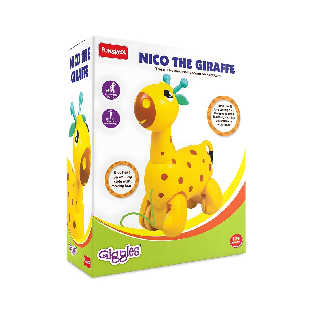 Funskool Giggles Nico The Giraffe - Yellow_2