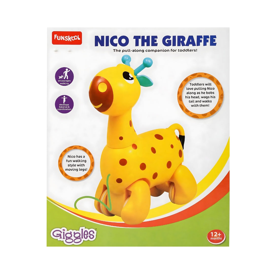 Funskool Giggles Nico The Giraffe - Yellow_3