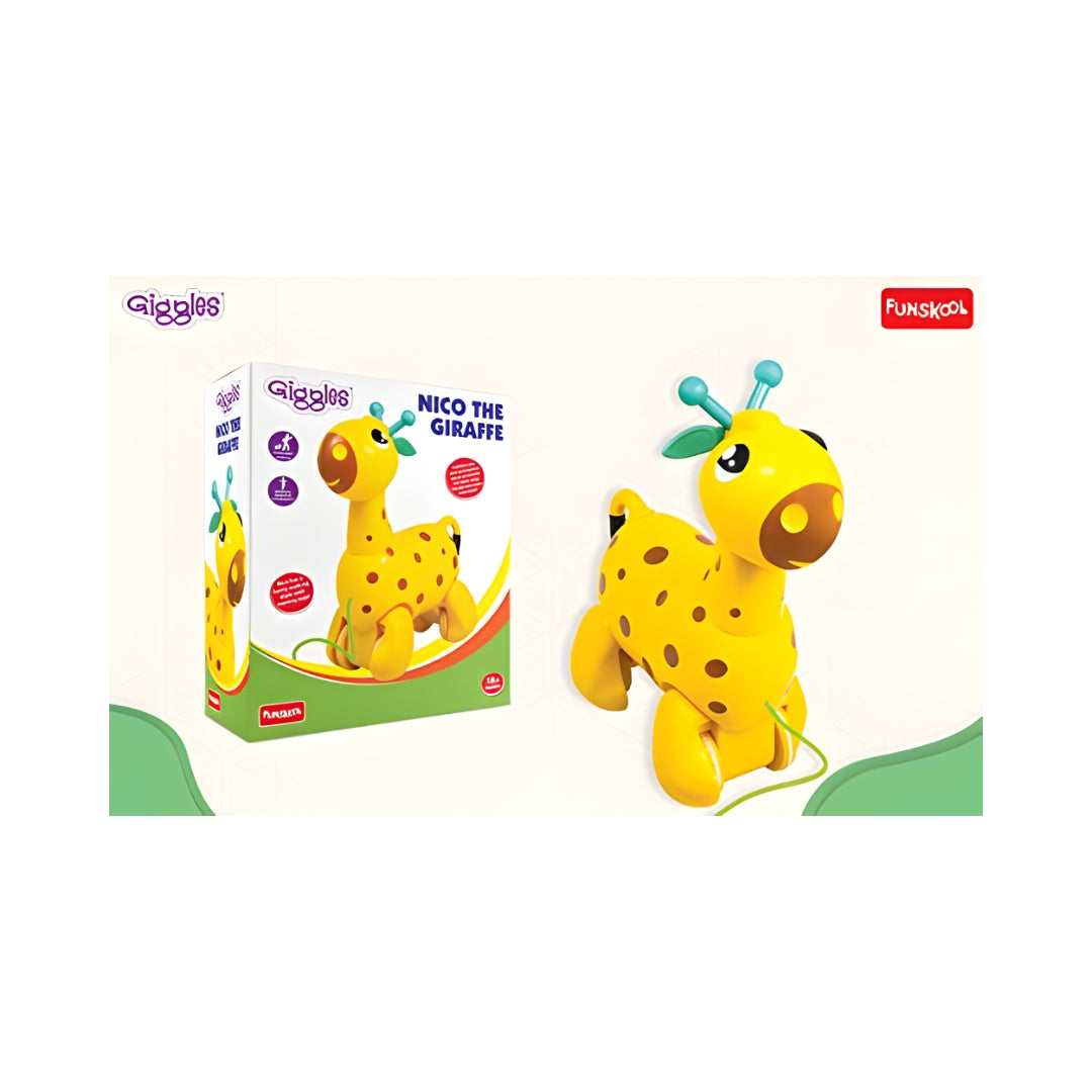 Funskool Giggles Nico The Giraffe - Yellow_4
