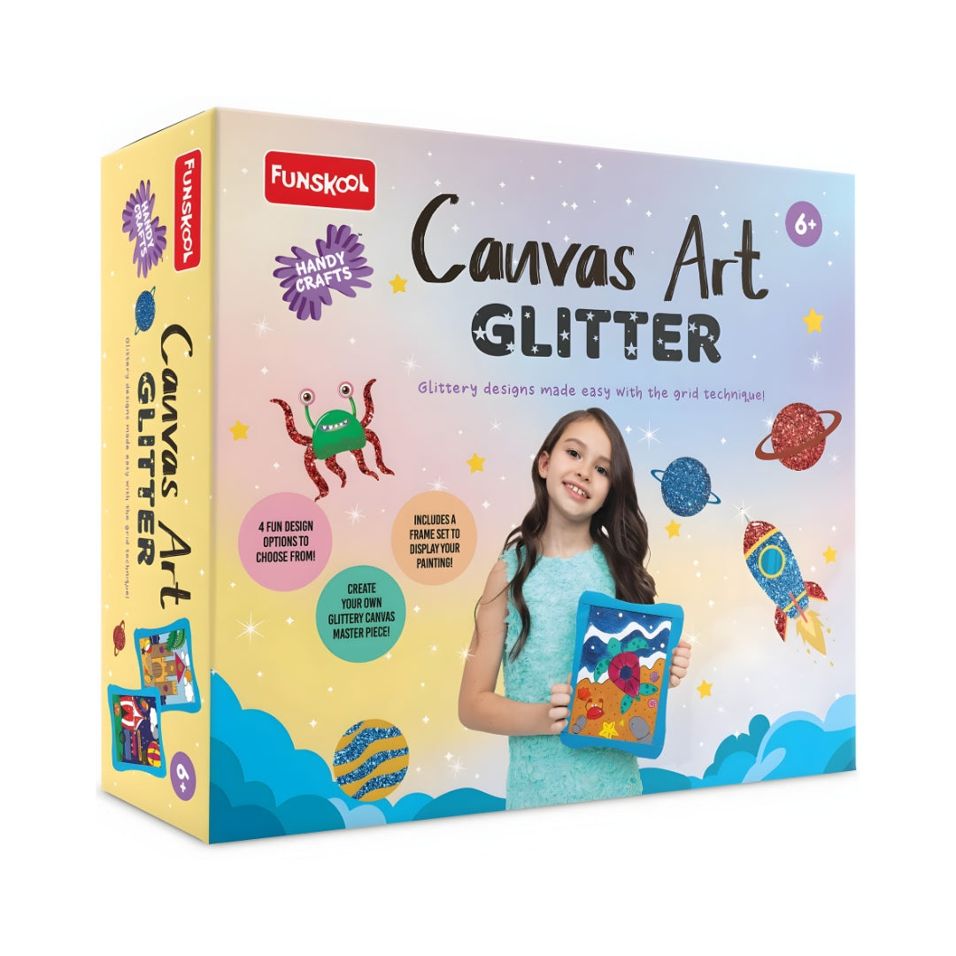 Funskool Handycrafts Canvas Art Glitter-1