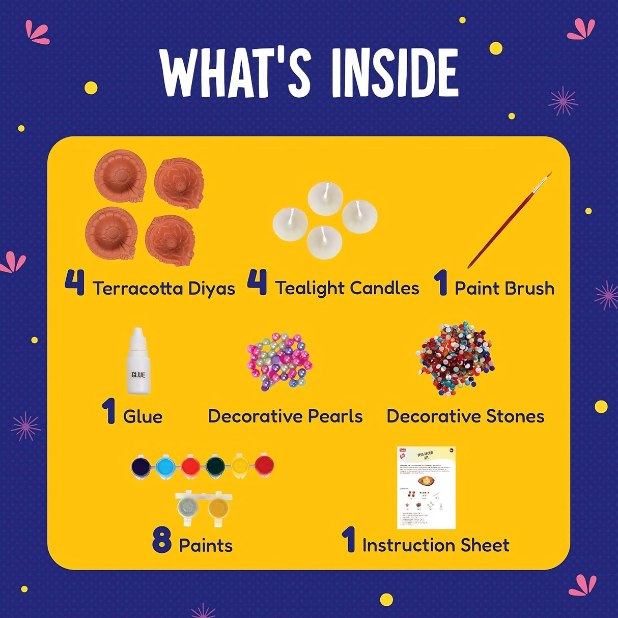Funskool Handycrafts Diya Decor Kit_5