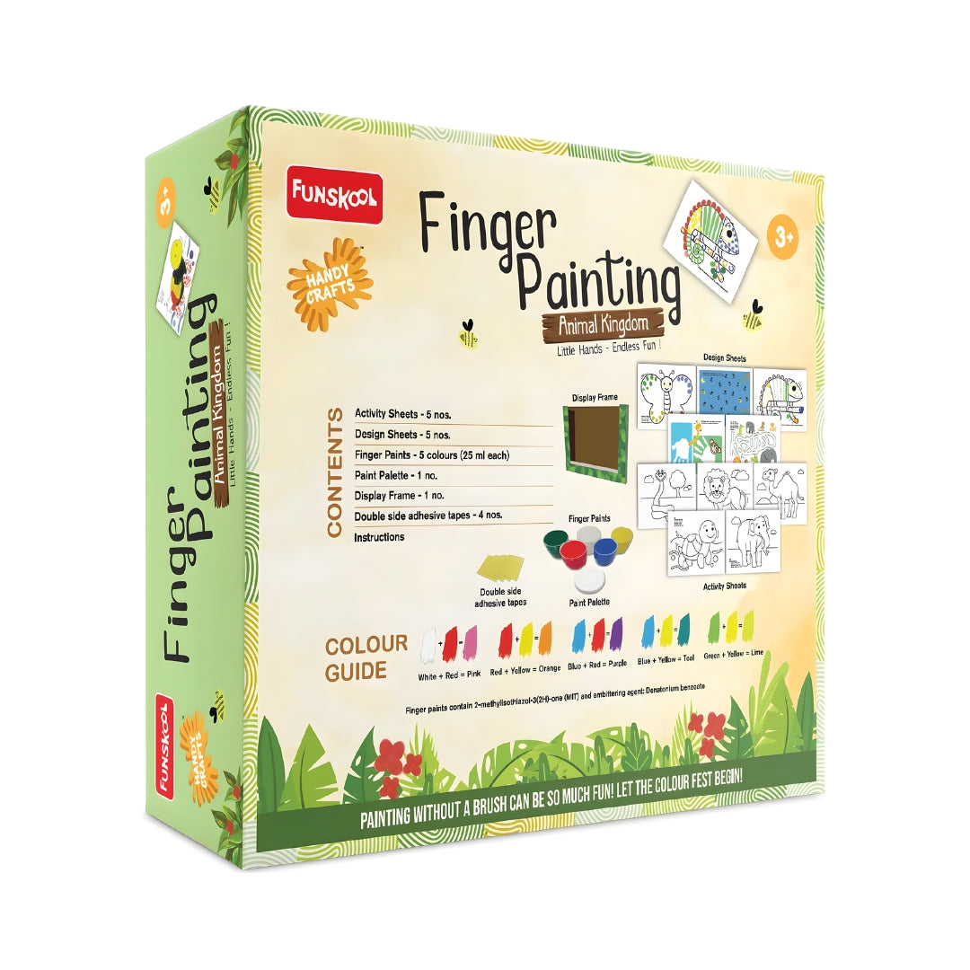 Funskool Handycrafts Finger Painting Animal Kingdom_4