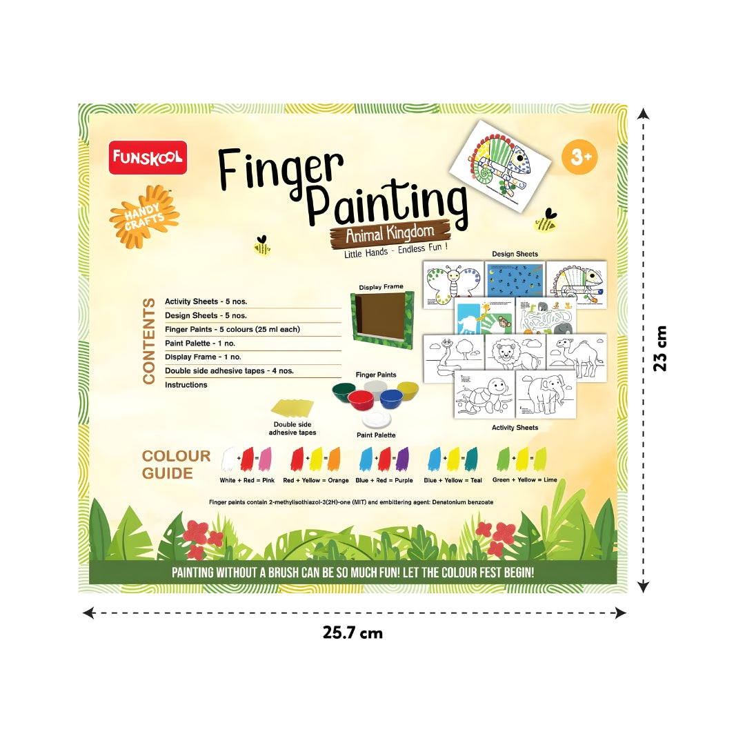 Funskool Handycrafts Finger Painting Animal Kingdom_5