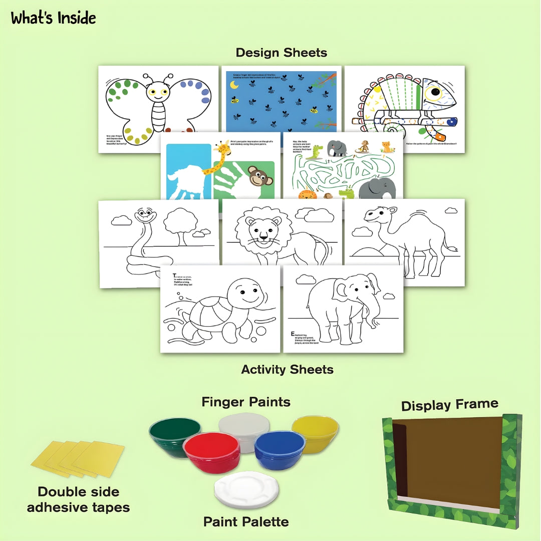 Funskool Handycrafts Finger Painting Animal Kingdom_6