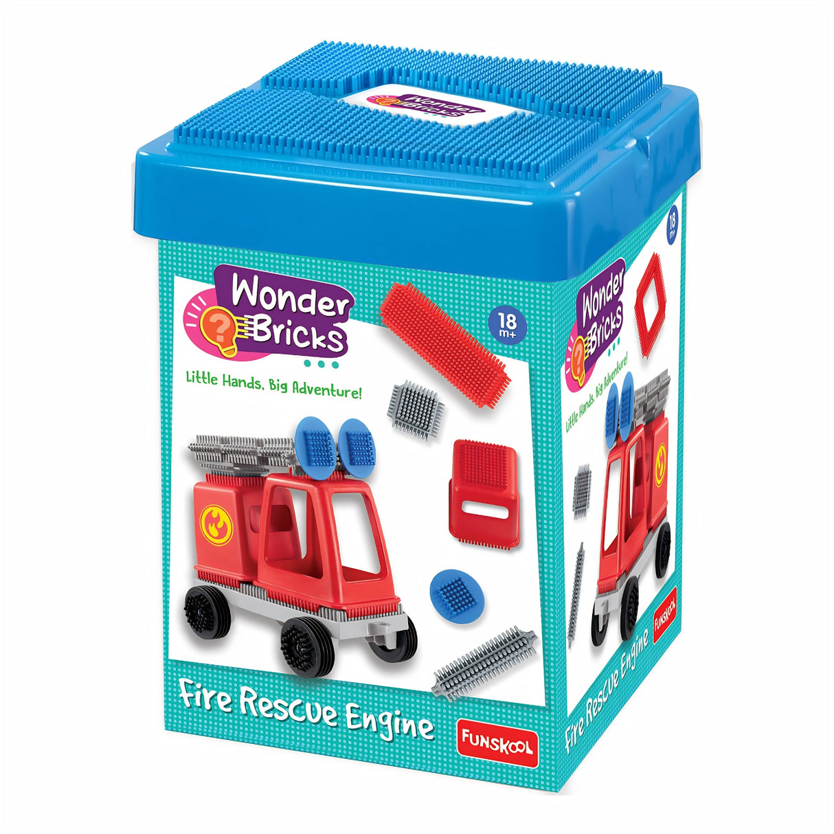 Funskool Wonder Bricks Fire Rescue Engine_1