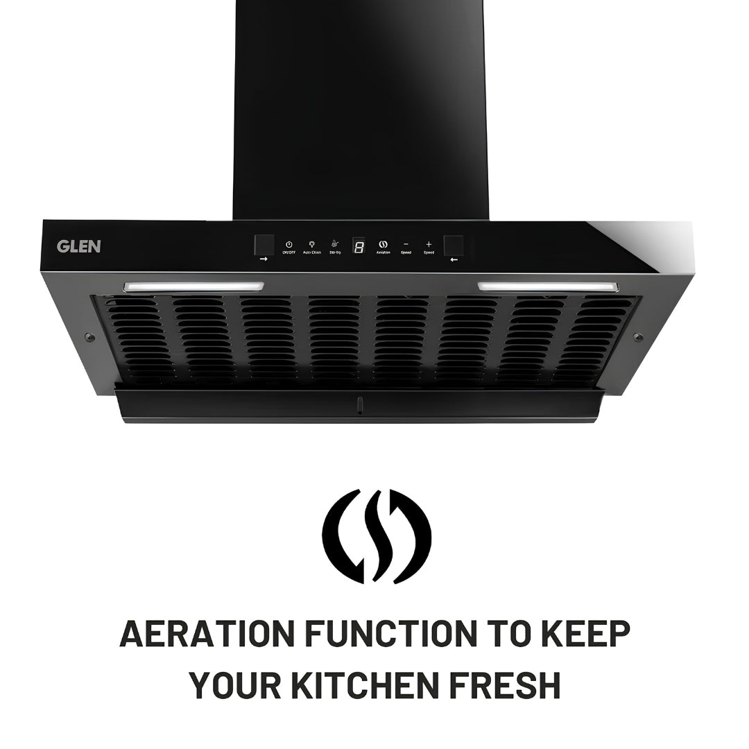 Glen Cooker Hood Chimney 90 1600 - Black_3