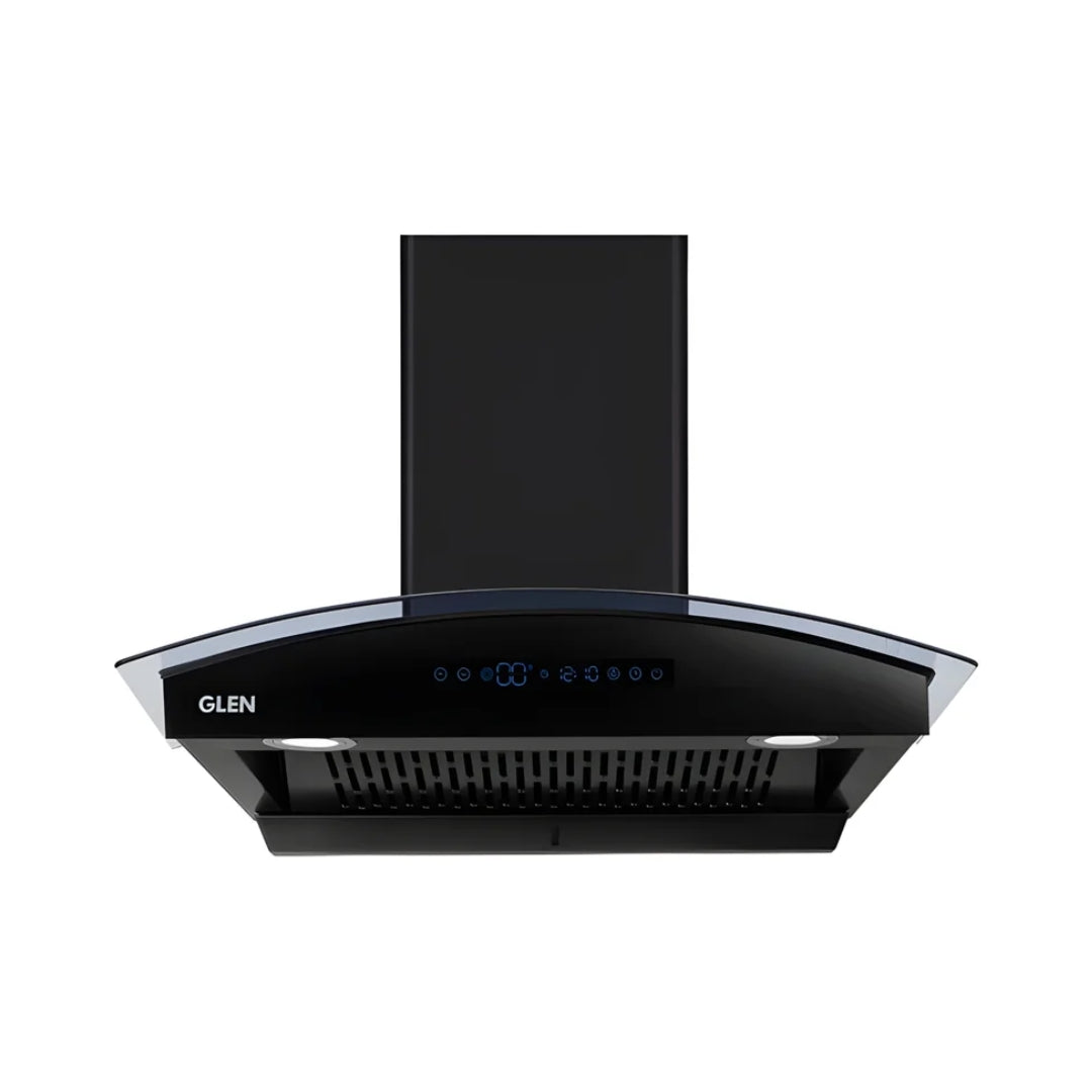 Glen GL 6069 BL BLDC AC 90 cm Auto-Clean Filterless Chimney – Black_Front View