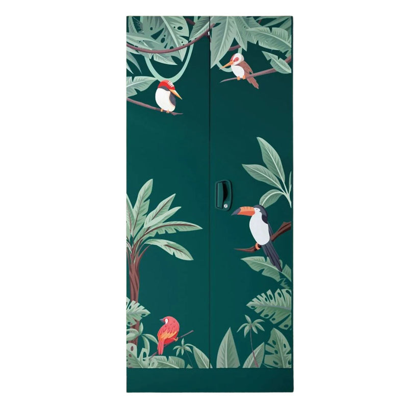 Godrej Aceline Full Locker 2-Door Steel Wardrobe - Textured Foliage Green
