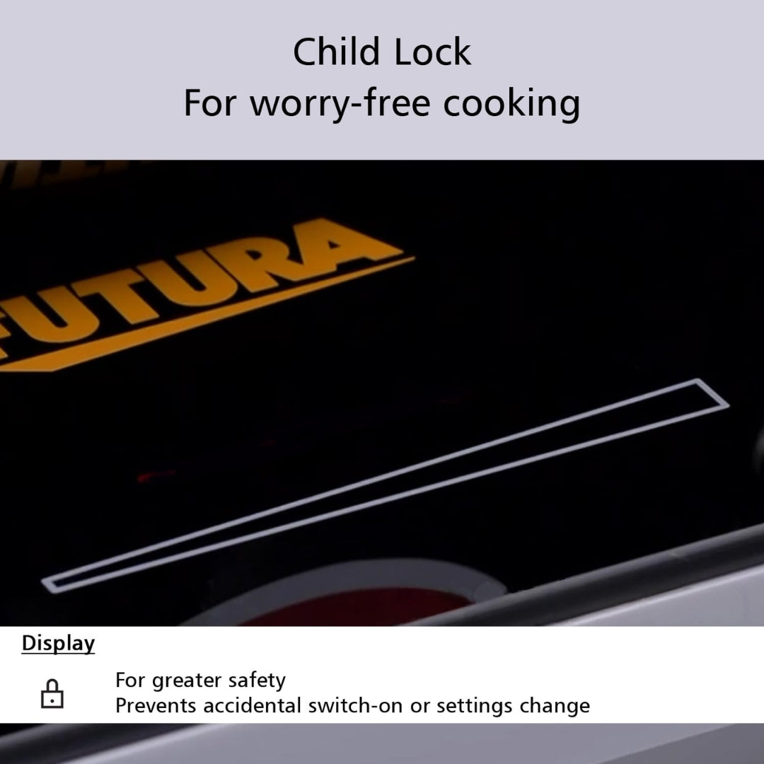 Hawkins Futura Single HOB Induction Stove 2000 Watts - Black