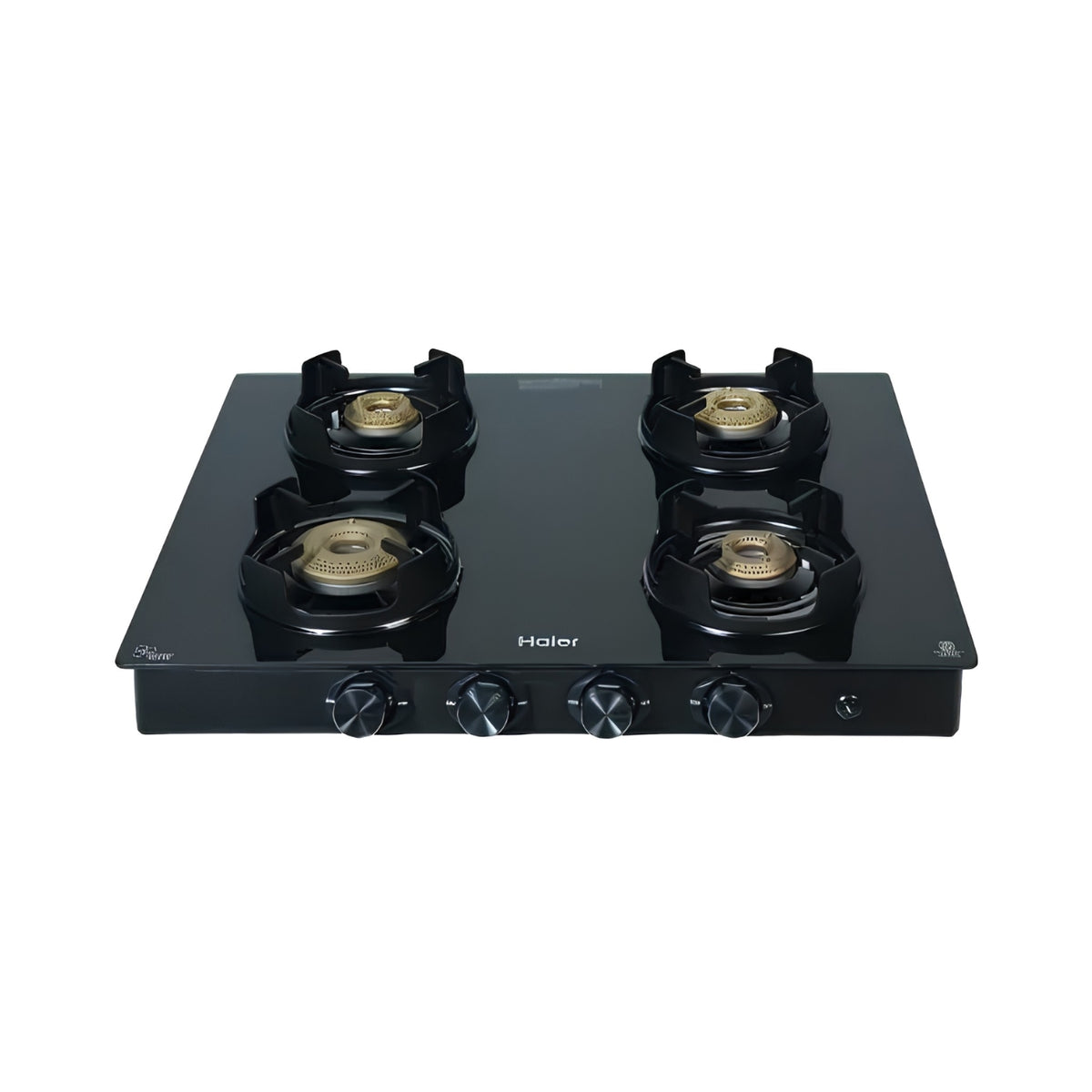 Haier HIC-Q26416-IN 4 Burner Gas Stove – Black_Front view