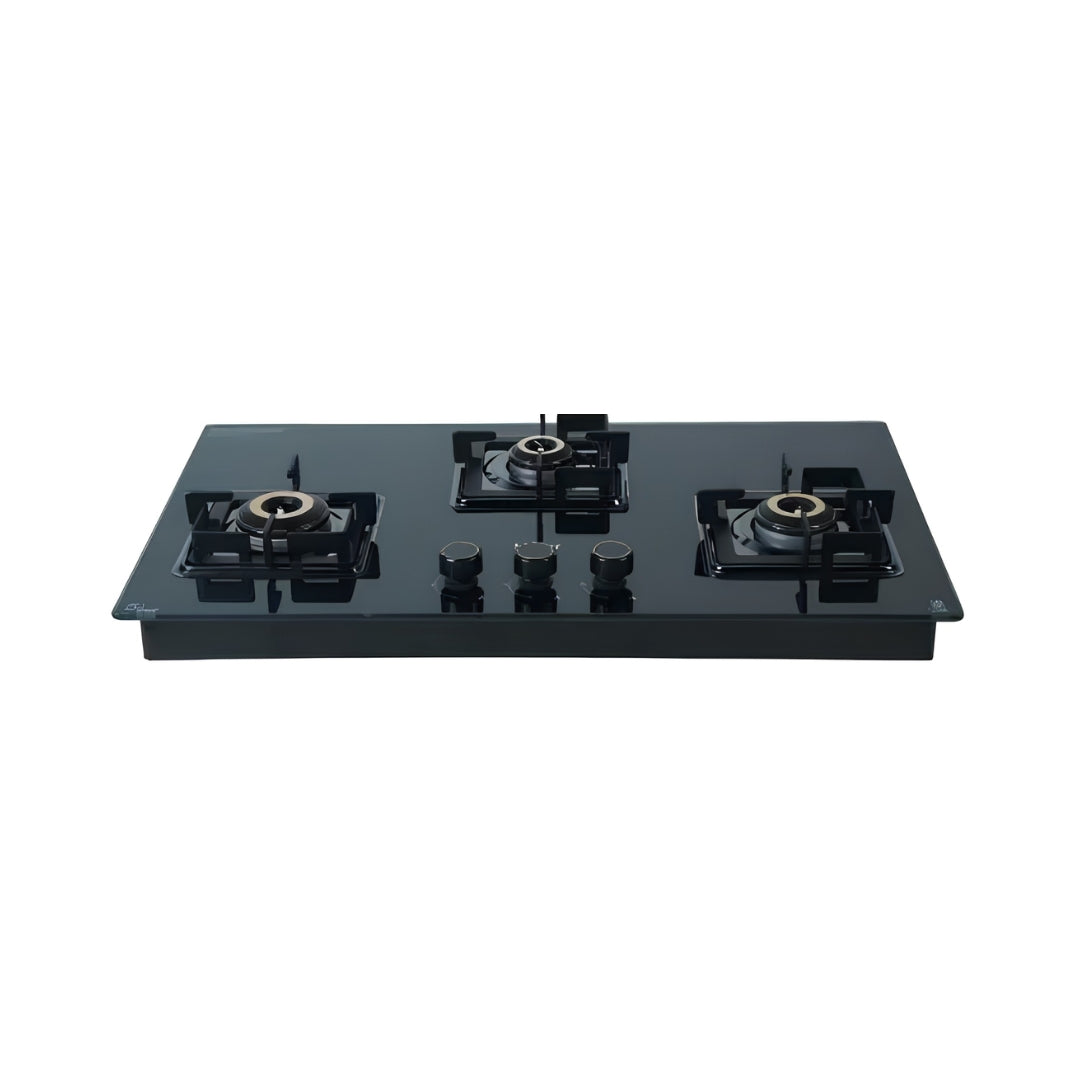 Haier HIC-Q27326-IN 3 Burner Gas Stove – Black_Front view