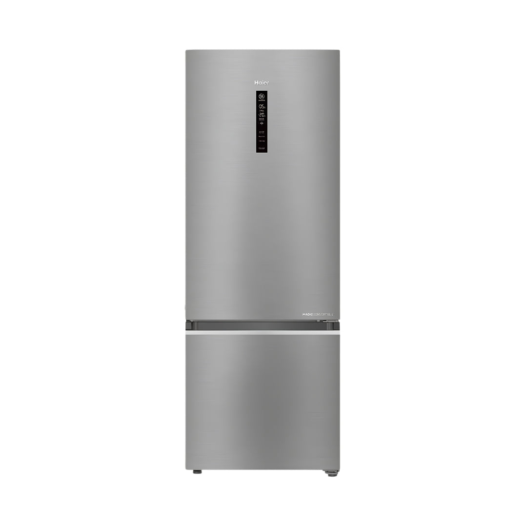 Haier HRB-4052BISA-P Double Door Bottom Mount Refrigerator 355 L - Inox Steel_Front View_1