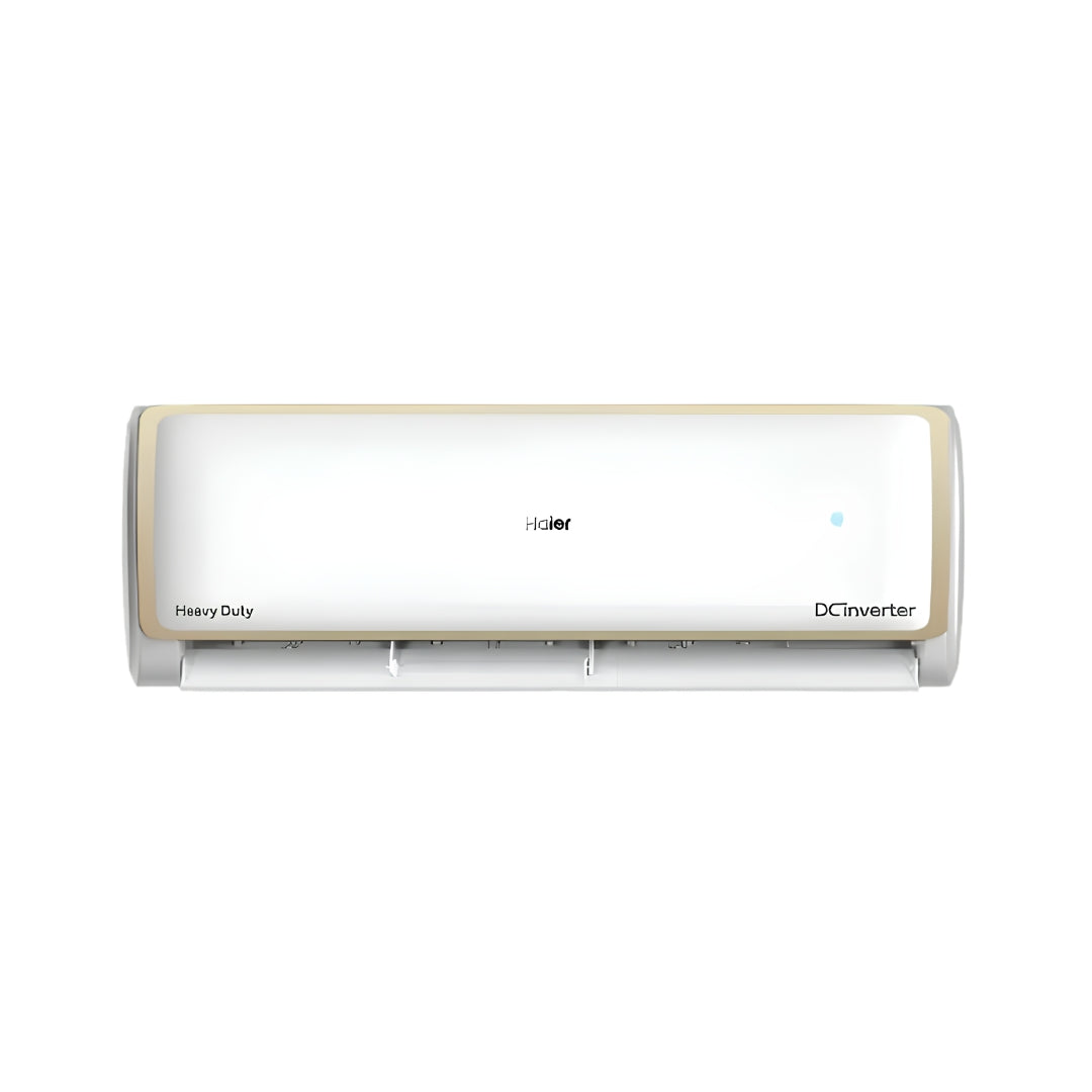 Haier HSI14EHD-GAI5NB-I Split Air Conditioner 1 ton - White with Gold_Front View