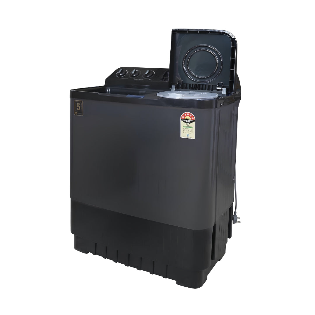 Haier HTW90-196BBK Semi Automatic Top Load Washing Machine 9 Kg - Black_Left View