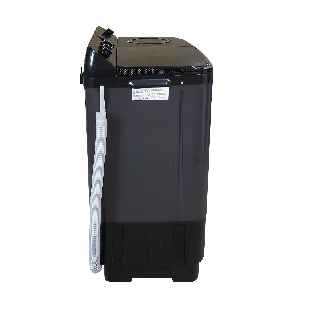 Haier HTW90-196BBK Semi Automatic Top Load Washing Machine 9 Kg - Black_Side View