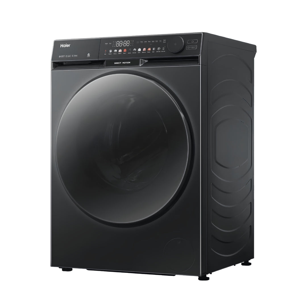 Haier HW120-DM14F9PBKU1 Fully Automatic Front Load Washing Machine 12 Kg - Black_Left View